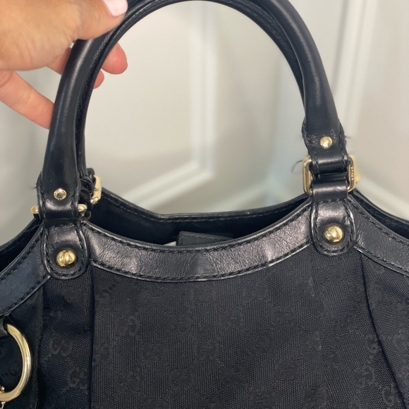Gucci Sukey GG black canvas bag - Picture 4 of 6